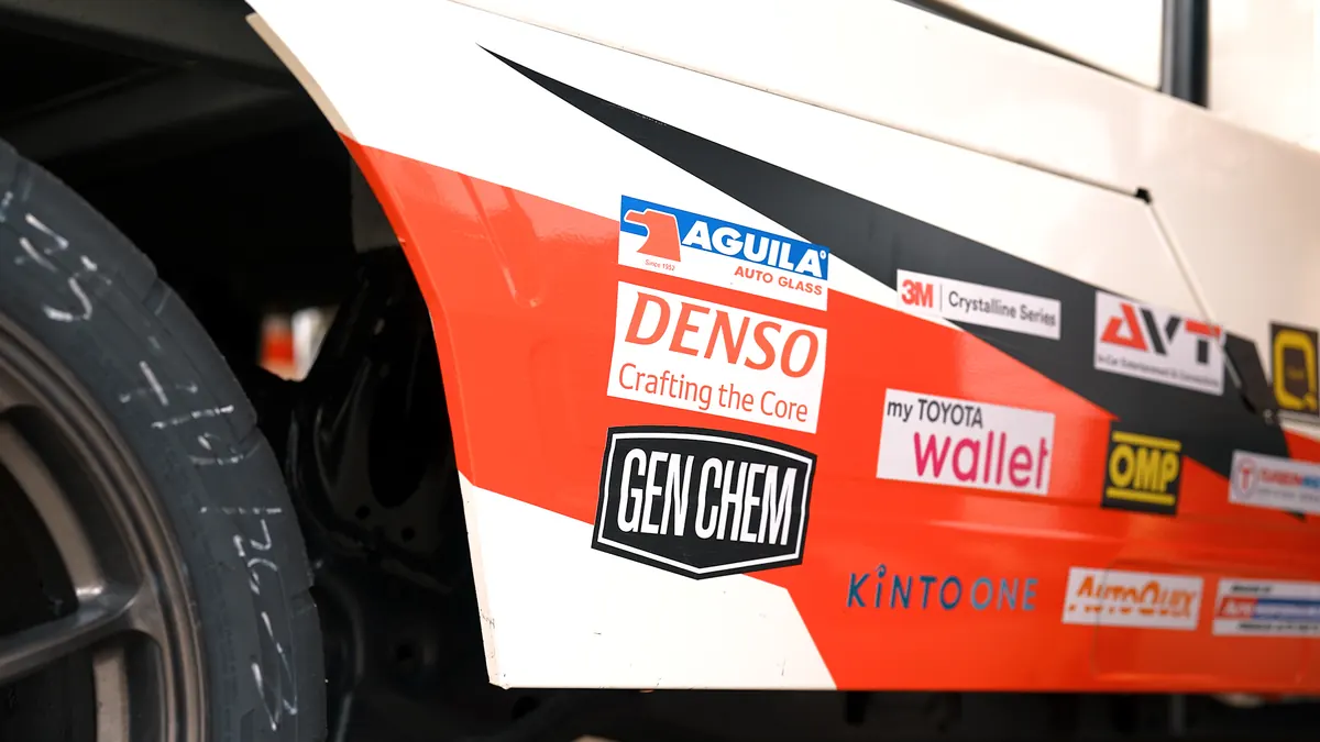 GEN CHEM sponsor badge on Toyota GR race-car livery